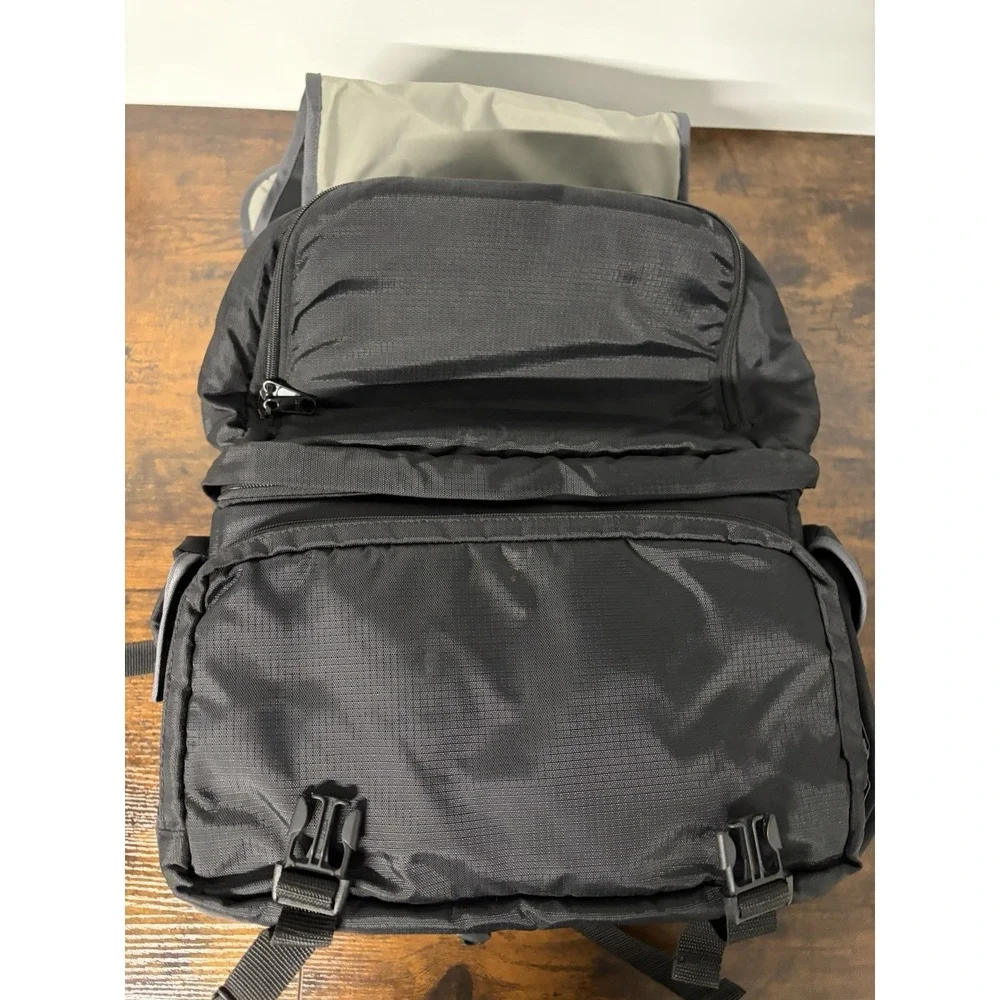 Beseler Camera Backpack Gadget Bag Black Multi pocket Large Travel Bag